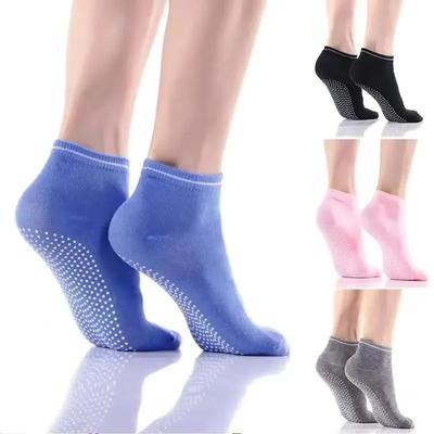 1/2pairs Women Anti-Slip Sock Trampoline Yoga Sock Cotton Breathable Short Socks Elasticity Sport Boy Girl Outside Sport Socks