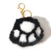 Duoling Mink Fur Kitten Paws Keychain: Cute Plush Handbag & Car Decoration, Small Gift