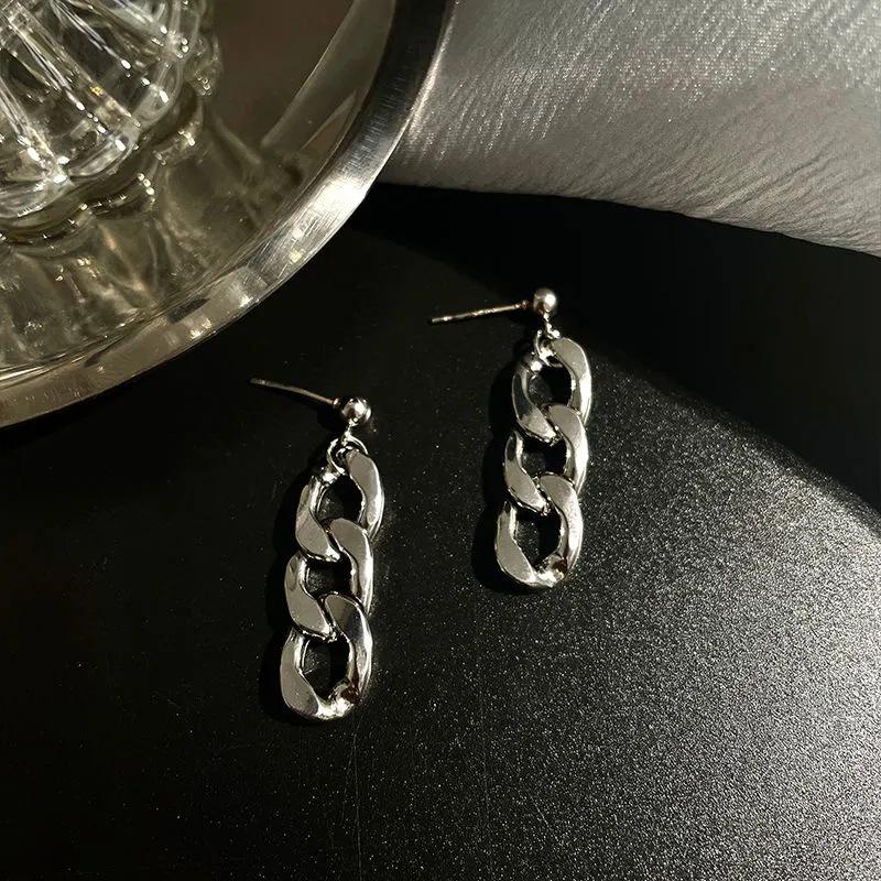 925 Silver Geometric Circle Stud Earrings for Women - Minimalist, High-End Design