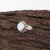 Milky Opal Gemstone Jewelry, Handmade Silver Beautiful Ring, 925 Solid Sterling Silver Jewelry, Meditation Ring Gift For Grandma