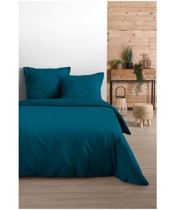 Taie de traversin - Edens - Pétrole - 45 x 185 cm - 100% coton - OEKO-TEX®