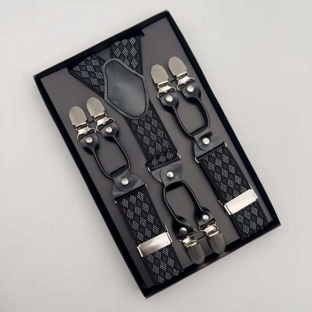 Gentleman Suspenders - 3.5cm6 Clip Men's Suspenders