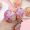 Toys Creative 6CM Squishy Rainbow Bead Pressure Ball Squeeze Toy Vent Ball Decompression Toy TPR Pinch Soft Grape Ball for Adult