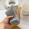 5Pairs Breathable Checkered Cotton Socks Patchwork Grids Socks Sweet Women Tube Sock  Gift
