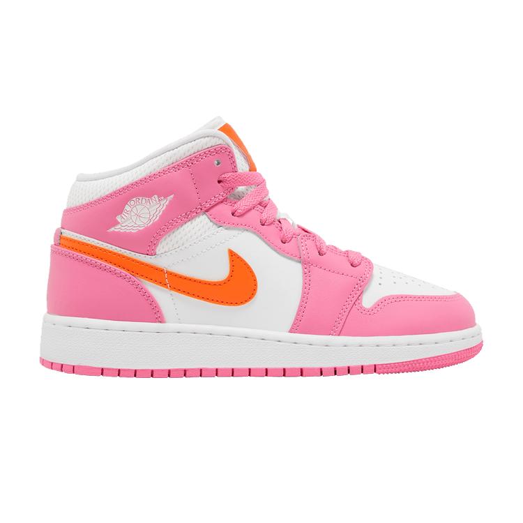 

Кроссовки Air Jordan 1 Mid GS Pinksicle Orange Safety-Orange White DX3240-681