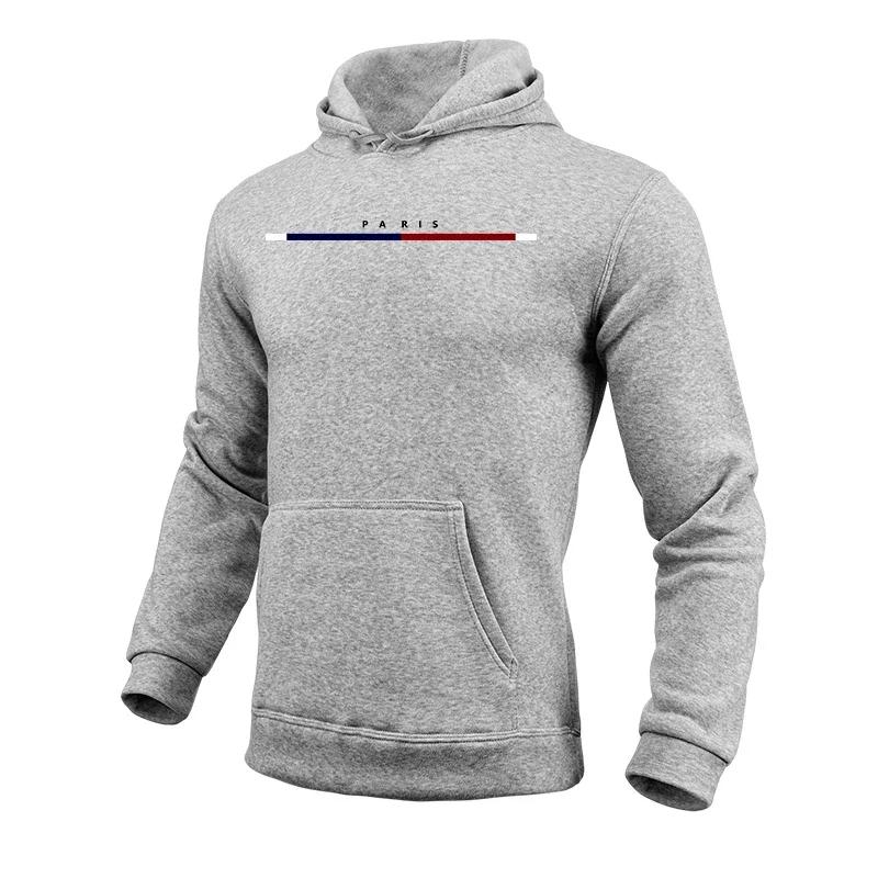 Casual Hoodie for Men Urban Fashion Streetwear All Season Daily Sports Hooded Long Sleeved Pullover Gym Sweatshirt Men's Clothes