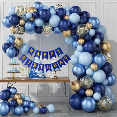 98Pcs Blue Balloon Garland Arch Welcome Baby Shower Valentines Day Birthday Party Wedding Decorations