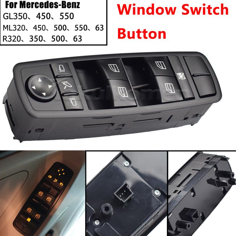 For BENZ W164 GL320 GL350 GL450 ML320 ML350 ML450 R320 R350 Car Front Left Master Power Window Switch Button A2518300290