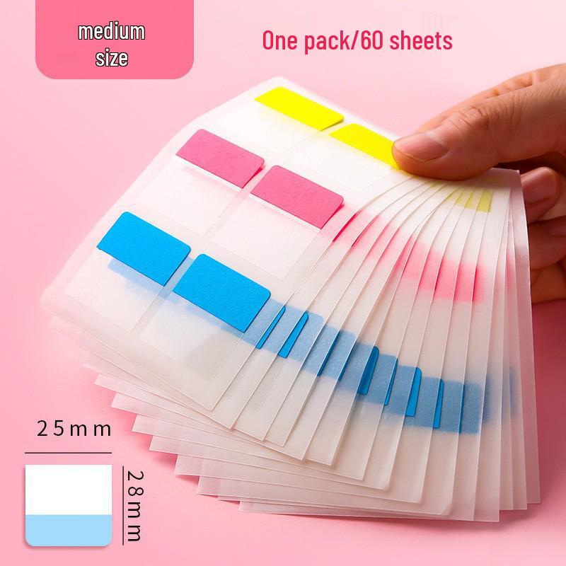 Sticky Notes and Index Tabs: Convenient Label Stickers and Small Strip Markers