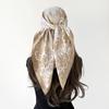 Women's 90cm Large Square Silk-Style Chain Print Headscarf & Shawl