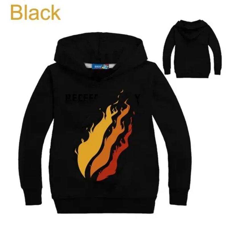 

Новая детская одежда Толстовка с капюшоном PrestonPlayz с логотипом Fire Inspired Sweatshirts Толстовка Preston Playz Merch для мальчиков и девочек 140cm
