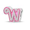 Copper Metal Romantic Pink 26 Letters Do It Yourself Love Charm Bead Components Bead Components Compatible With Authentic Original Bracelets High
