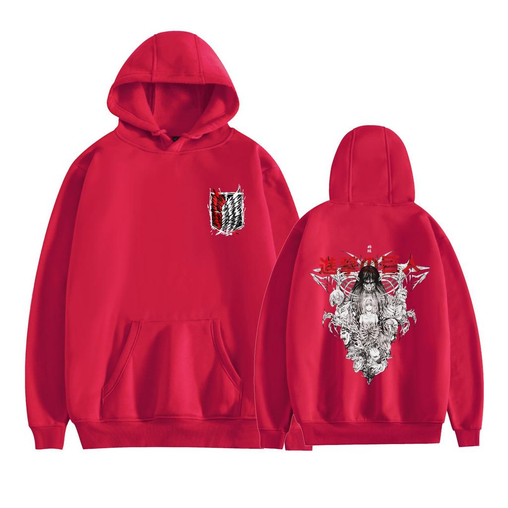 Men Women's Fleece Hooded Attack on Titan Anime Printed Spring Autumn Pullover Sweatshirt Fashion Hoodie Casual Hip Hop New Men Tracksuit Streetwear