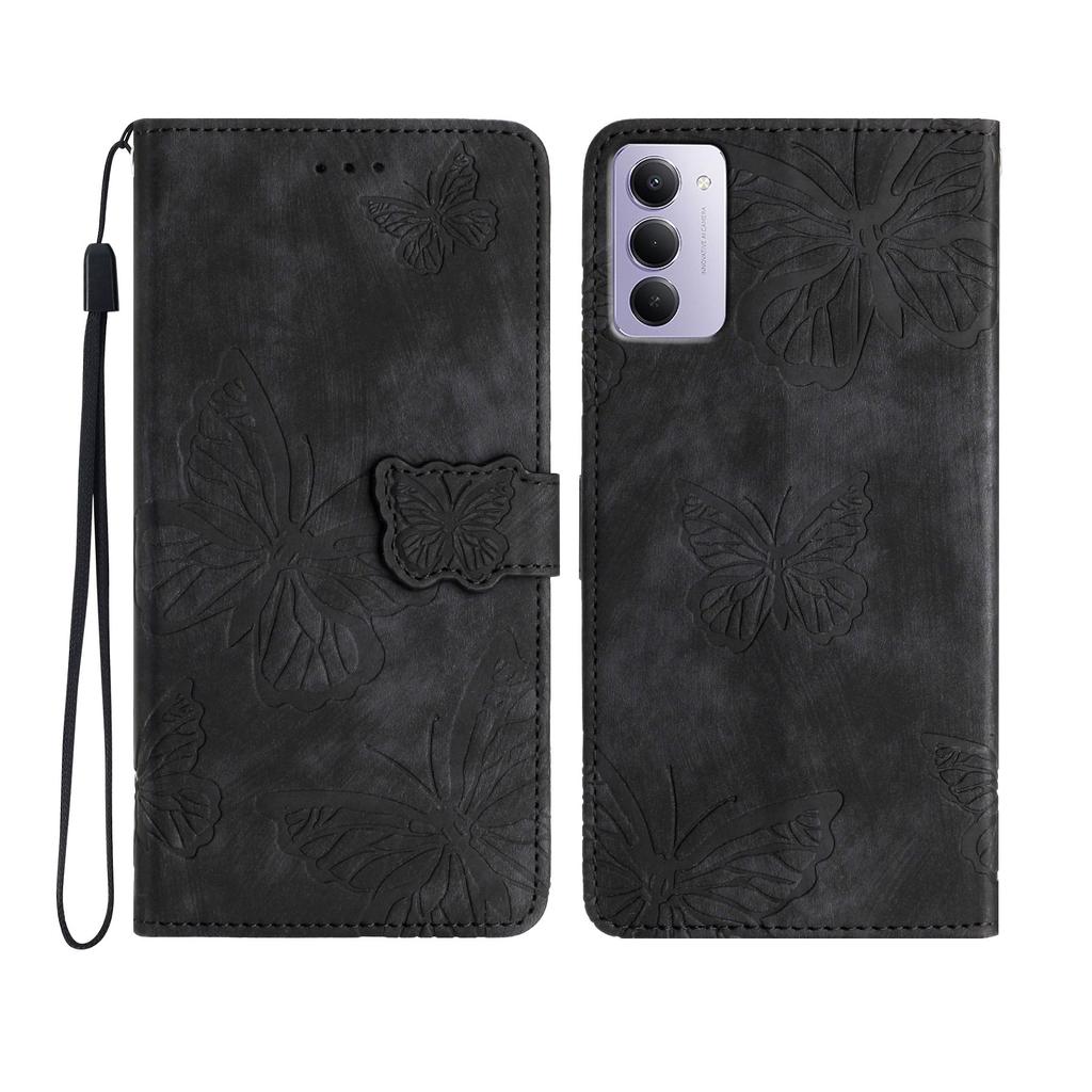 For Xiaomi Redmi 15 5G (Global) (169mm) Case Butterfly Design Flip Wallet Leather Phone Cover Skin-Touch