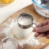 Flour Sieve Stainless Steel Fine Mesh Powdered Sugar Duster Flour Dispenser Shaker for Matcha Chocolate Powder Baking Supplies