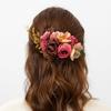 Multicolor Flower Hair Combs Cloth Thai Toothed Insert Comb Fashion Bridal Hairpin  Wedding