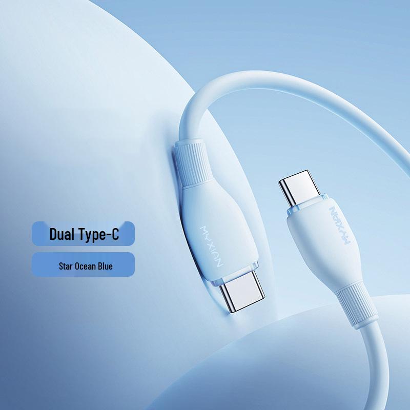 120W Dual-Head Type-C PD Fast Charging Cable for Apple 15 & Huawei.