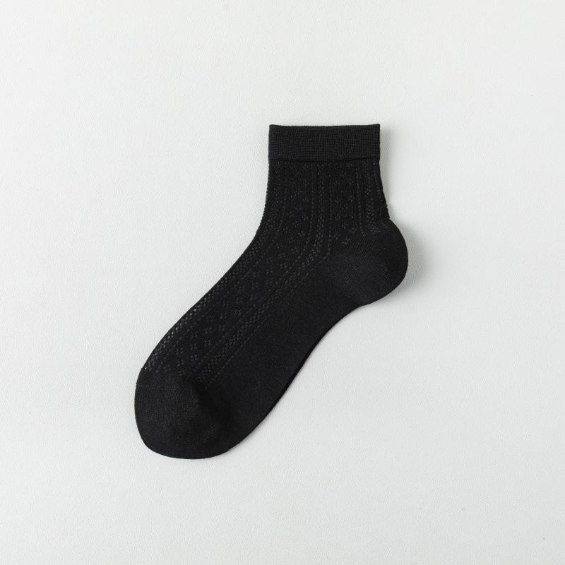 Women's Mid-Calf Silk Stockings: Summer Thin, Cooling, Breathable, Nude Feel, Skin-Friendly, Postpartum-Friendly.