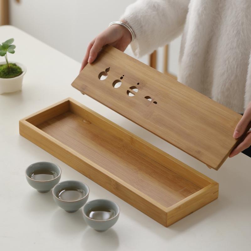Dehua travel kung fu tea set small set household simple teapot ceramic teacup outdoor tea tray portable bag