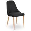 Torino Upholstered Dining Chair Black Modern