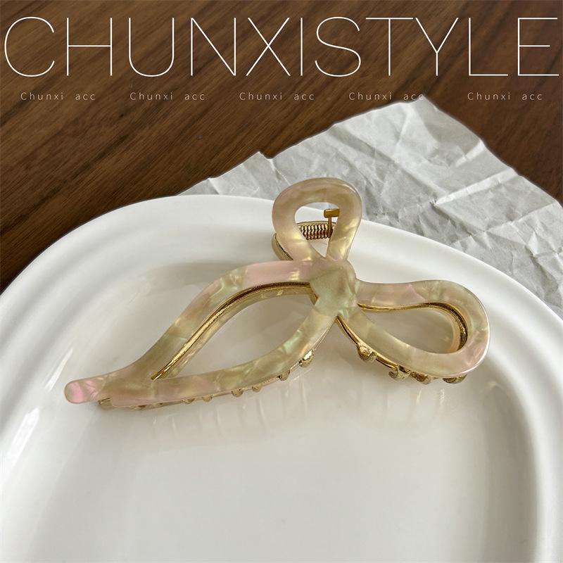 

«Высококачественная женская уксусная заколка-бантик с дизайном «Акула» для затылка»