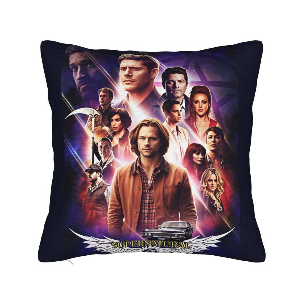 TV Series Supernatural (8) Pillow Cover Graphic Cushion Cover Funny Pillow Case For Chair Sofa Home Decor