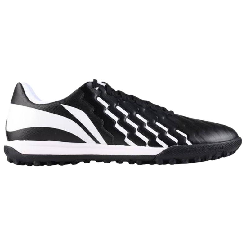 Li Ning Brocade TF Turf Artificial Turf Synthetic Leather Cushioning, Wear Resistant Soccer Shoes Men's Black White YSTU005-11