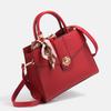 Mother's bag for wedding 2024, new model, elegant and classy, genuine leather red handbag for middle-aged women, mother-in-law's wedding handbag