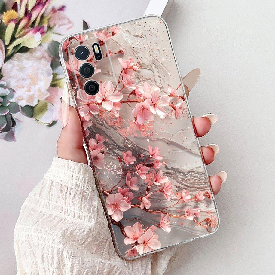 For Oppo A16 A16s Case CPH2269 CPH2275 CPH2271 A 16 TPU Cover Fashion Flower Soft Funda For OPPO A54s CPH2273 OppoA16 Phone Case