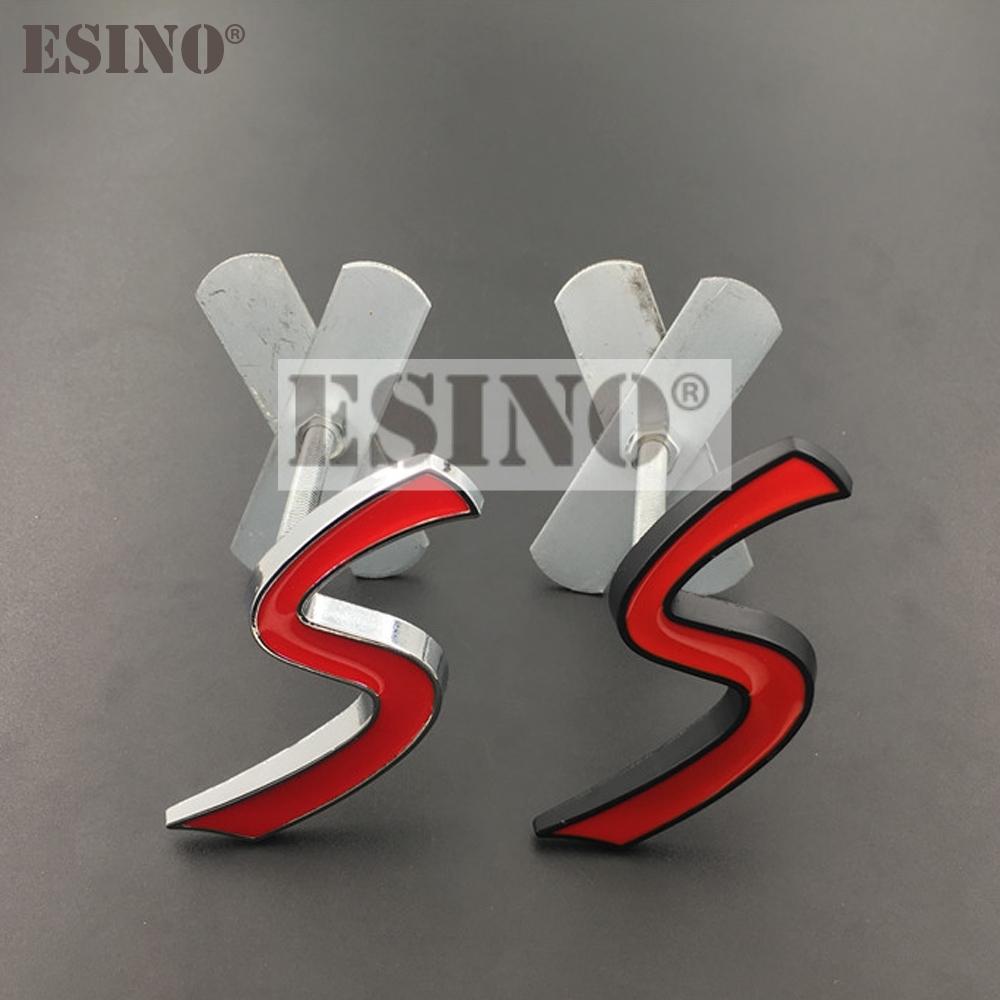 Neues Auto Styling 3D Metall Chrom Zinklegierung S Emblem Auto Frontgrill Abzeichen Auto Zubehör