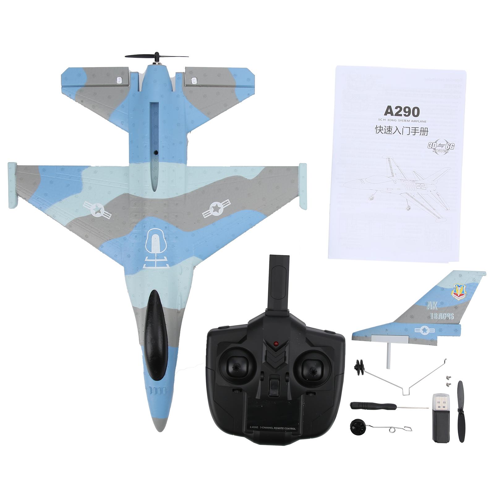 

EPP F16 3 Channel FixedWing Rechargable Lightweight Remote Control Glider Airplane Model
