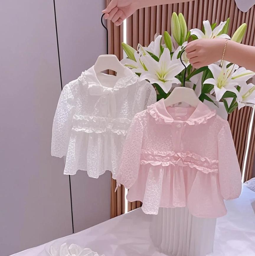 Girls Lightweight Sun Protection Jacket Summer Breathable Outdoor Coat For Baby Girls Kids UV Protective Clothing 80cm