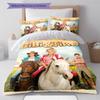 Bibi and Tina Pattern Bedding,Quilt Set Quilt Cover Pillowcase Home Birthday Gift (1 * Duvet Cover + 2 * Pillowcase, Without Core)