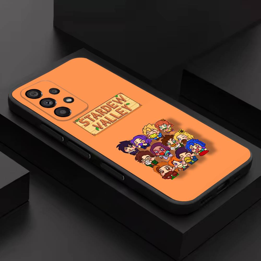 Game Stardew Valley Cool Phone Case For Samsung S 26,25,24,23,22,30,21,10,9,Ultra,Plus,Lite,FE,4,5G Black Soft Case SamsungS23plus5G