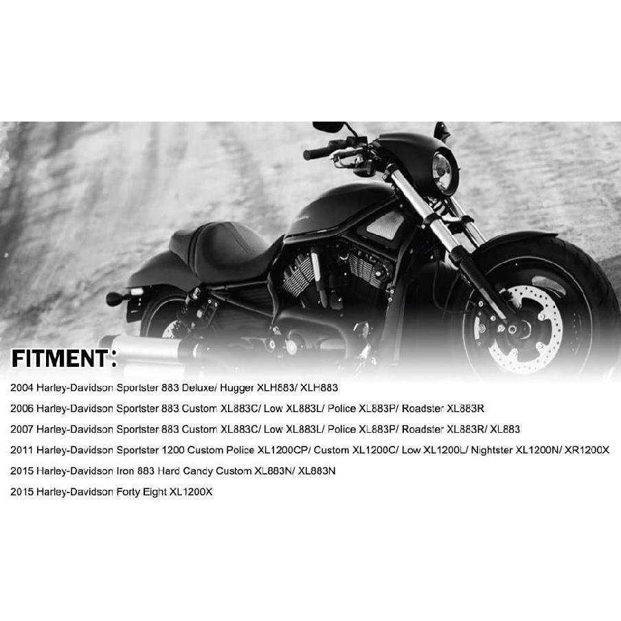 Air Cleaner Intake Filter System Kit Air Breather Compatible with Harley Davidson Sportster XL883 XL883N XL883R XL883P XL1200 XL1200L XL1200X Iron