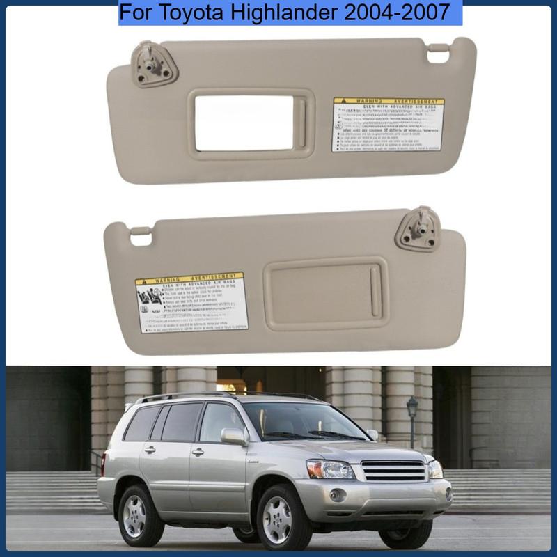 For Toyota Highlander 2004 2005 2006 2007 Automotive Interior Sun Visor Panel Makeup Mirror Baffle Replacement 74320-48260-A0