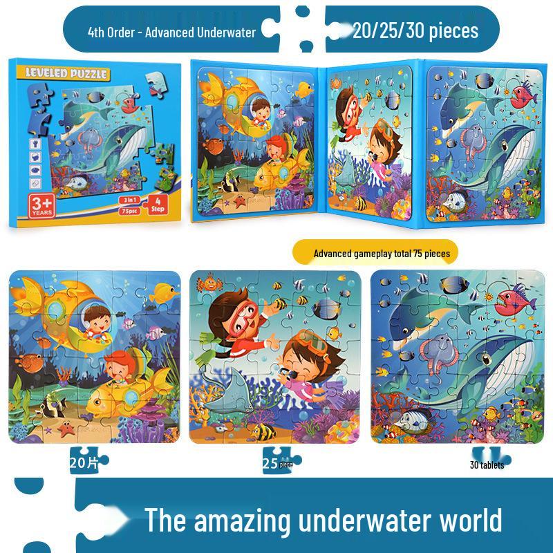 Portable Magnetic Puzzle Book for Early Childhood Education