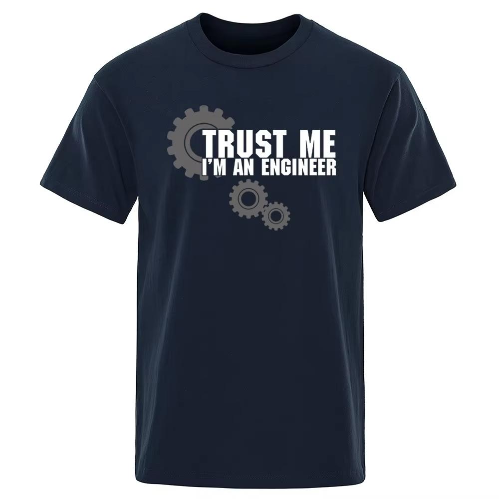 

Gift for Engineers Trust Me Im An Engineer Tshirt Funny Mechanical Gear Design Cool Nerdy Humor Shirt for Men and Women 4XL