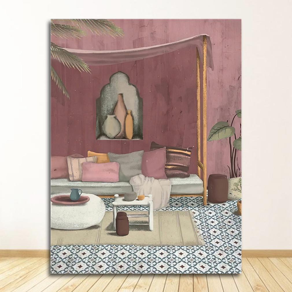 Canvas Painting Wall Pictures For Living Room Home Decor Morocco Cheetah Llama Leopard Jungle Nordic Posters And Prints Art