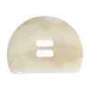 5pcs Two long eyes, semi-round beige resin buttons, knitted sweater, sweater clothing buttons, autumn and winter woolen coat buttons