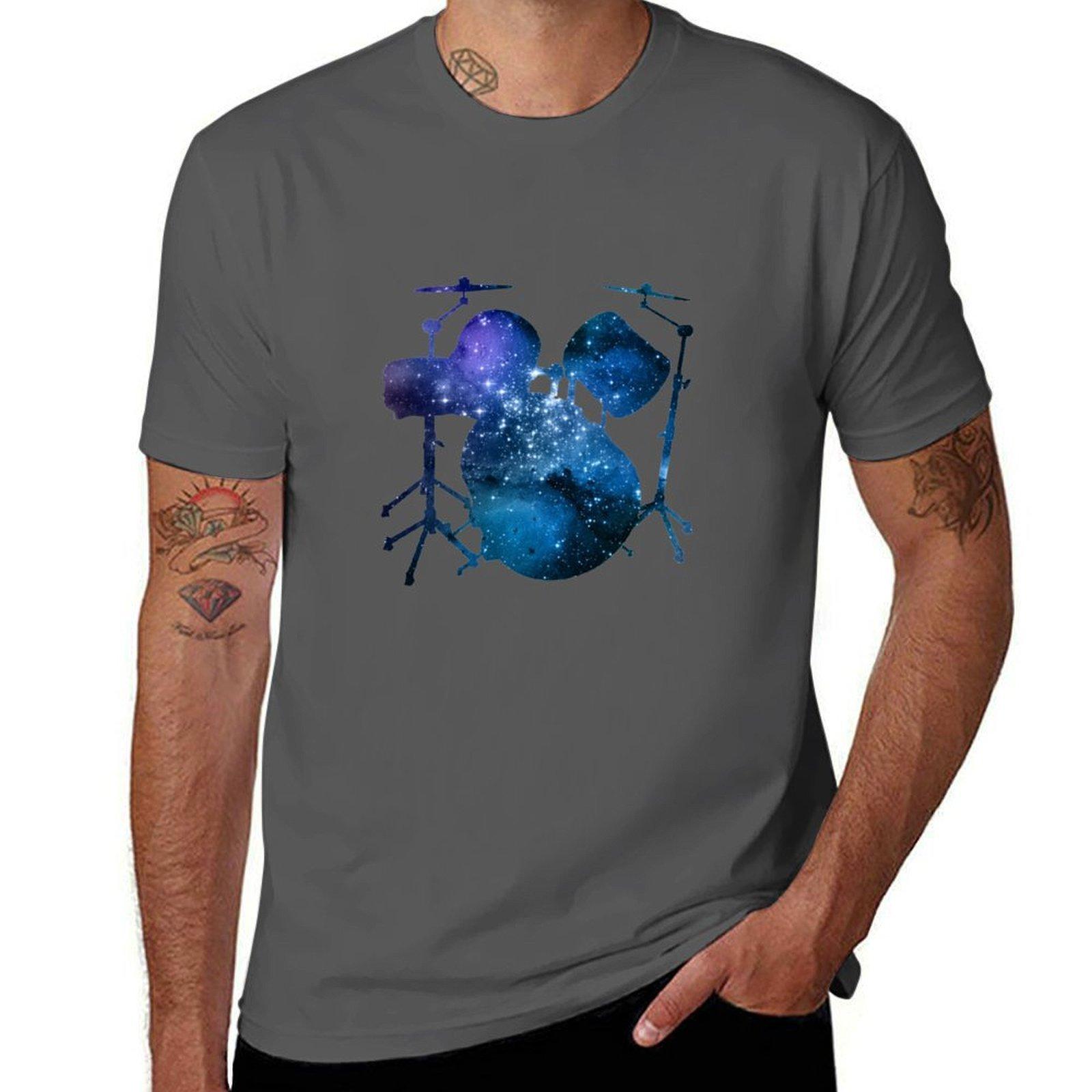 

Drums T-Shirt t shirts designer t shirts with prints t shirts cotton 100% T-Shirt 4XL