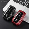 T-Carbon Carbon Fiber Car Key Cover For Toyota Camry Hybrid Land Cruiser Alphard Hillix Highlander Rav4 Key Fob Accessories