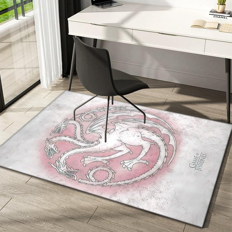 1Pc The Game Of Thrones Printed Rectangle Carpet, Home Door Mat, Outdoor Travel Protection Carpet A7
