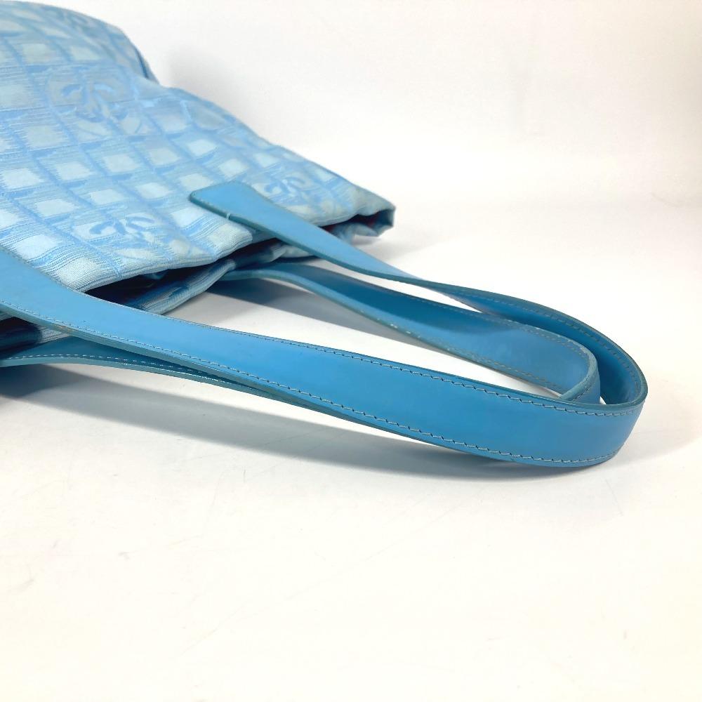 CHANEL A15991 New Travel Line MM Tote Bag Shoulder Bag Nylon jacquard / Leather