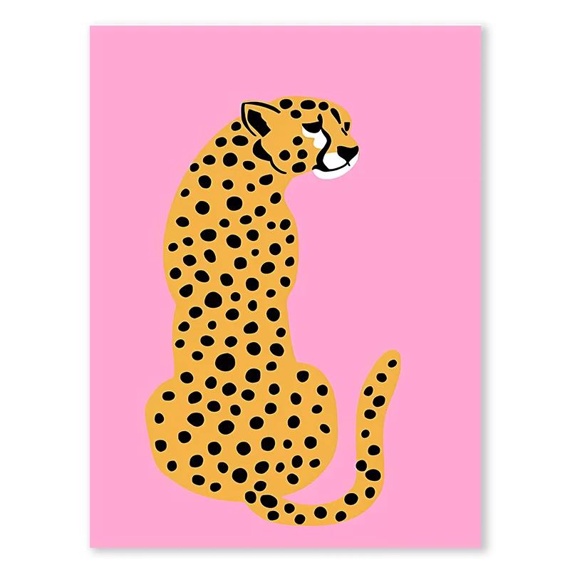 Matisse Bauhaus Angel Number Picasso Flower Wall Art Canvas Painting Pink Tiger Poster Picture Modern Living Room Interior Decor