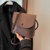 2025 Winter Counter New Soft Leather Small Satchel Ultra-light Small Bag Mobile Phone Bag Crossbody Foreign Style Women's Bag