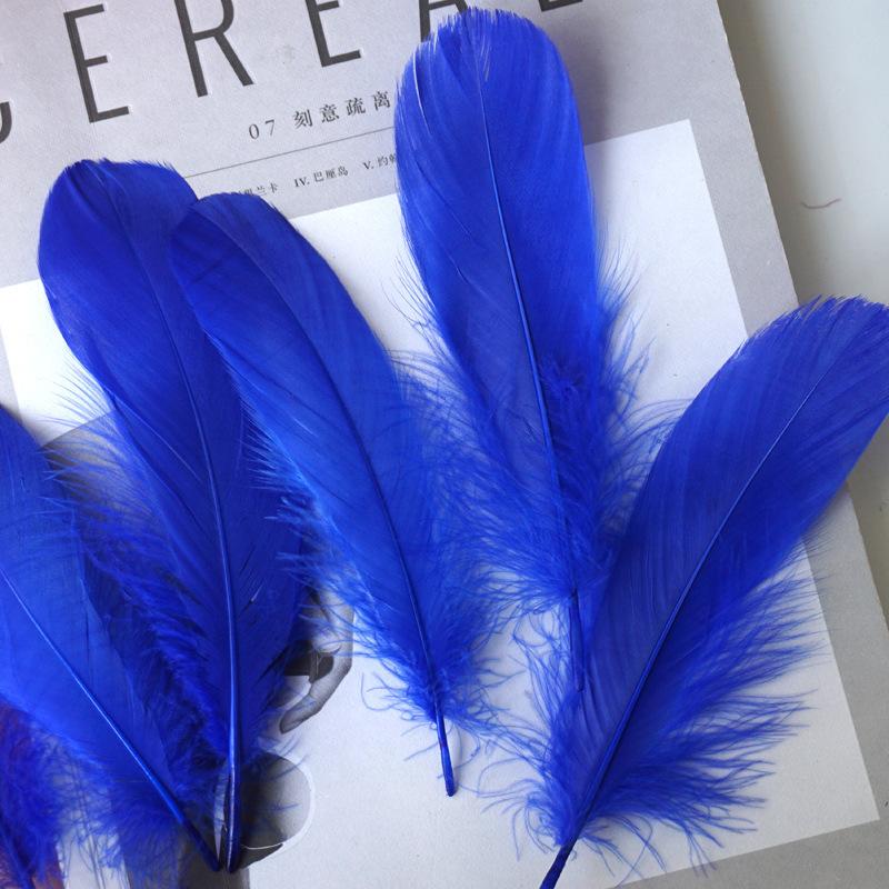 50Pcs Goose Feather Soft Big Floating Diy Sunflower Wall Decoration Dream Catcher Wing Decoration Handmade Material Colored Cat Stick Feather