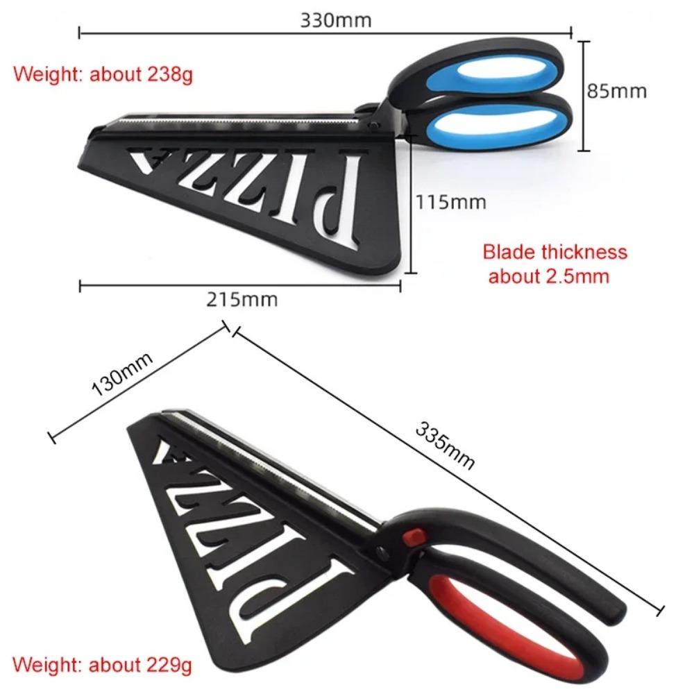 Pizza Scissors Knife Pizza Cutting Tool Stainless Steel Pizza Cutter Slicer Baking Tool Multi-Functional With Detachable Spatula