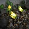 SITEDAN Solar Light, Squirrel Figurine Light, Frog Garden Light, Gardening Ornament, Outdoor Waterproof Garden Decoration (Frog)