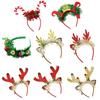 Christmas Glowing Tinsel Headband Festival Hair Hoop Party Performances Headpiece Halloween Party Costume Prop Unisex